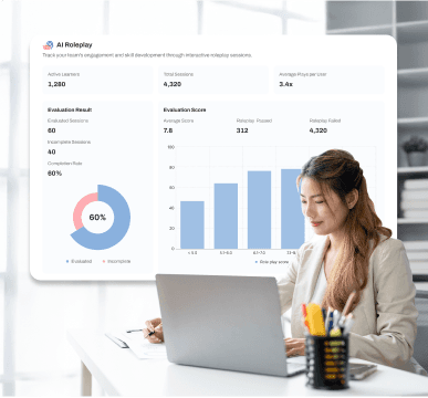 Get a quick view of your employees’ skill development — no hassle, no manual counting required.
